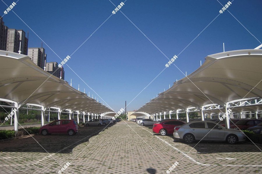 内蒙古卷烟厂膜结构车棚防腐 内蒙古卷烟厂膜结构车棚防腐